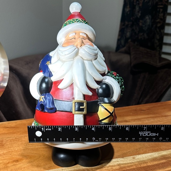 Festive Santa Figurine Duo - Red and Black (Set of 2) - Picture 9 of 9